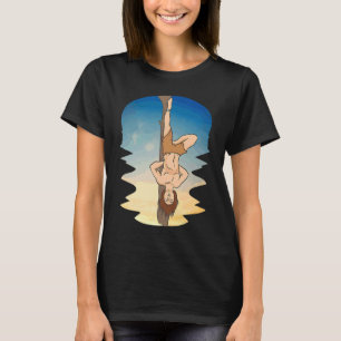 Camiseta Tarot Card Leer Cartomancy Hanged Man Occult Go
