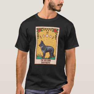 Camiseta Tarot Card Occult Magic Occultism Dog Belga She