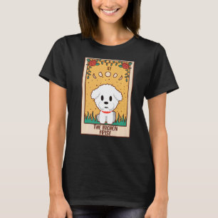 Camiseta Tarot Card Occult Magic Occultism Dog Bichon Fris