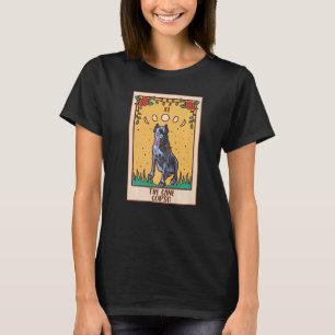 Camiseta Tarot Card Occult Magic Occultism Dog Cane Corso