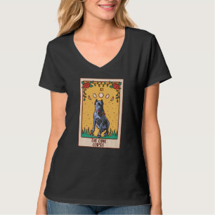 Camiseta Tarot Card Occult Magic Occultism Dog Cane Corso