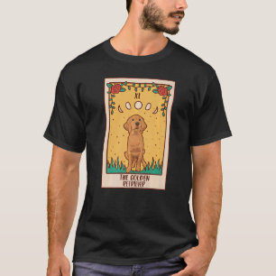 Camiseta Tarot Card Occult Magic Occultism Dog Golden Retr