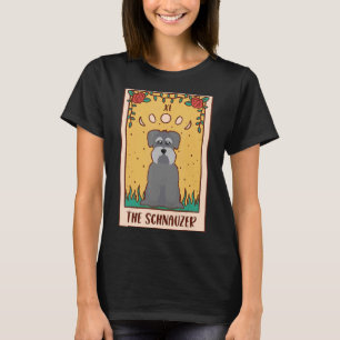 Camiseta Tarot Card Occult Magic Occultism Dog Schnauzer