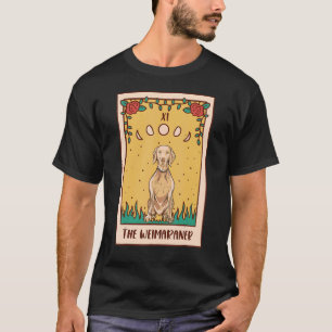 Camiseta Tarot Card Occult Magic Occultism Dog Weimaraner