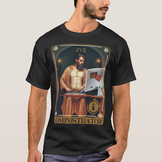 Camiseta Tarot Card of Administrator (Anverso)
