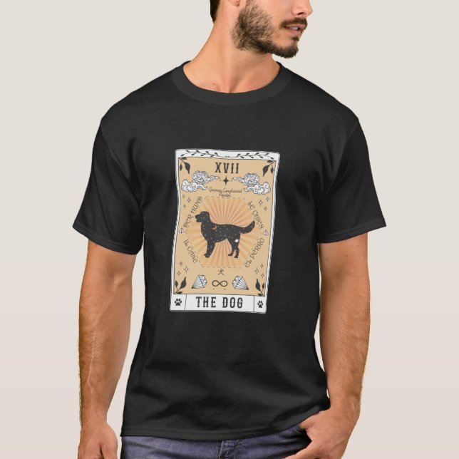 Camiseta Tarot Card The Dog German Longhaired Pointer Galax (Anverso)