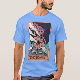 Camiseta Tarot Card The Tower Y Sphynx Cat Lover Occult G