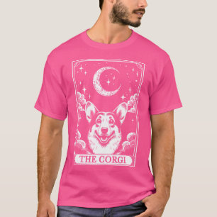 Camiseta Tarot Card Vintage Crescent Moon Corgi Dog Mom