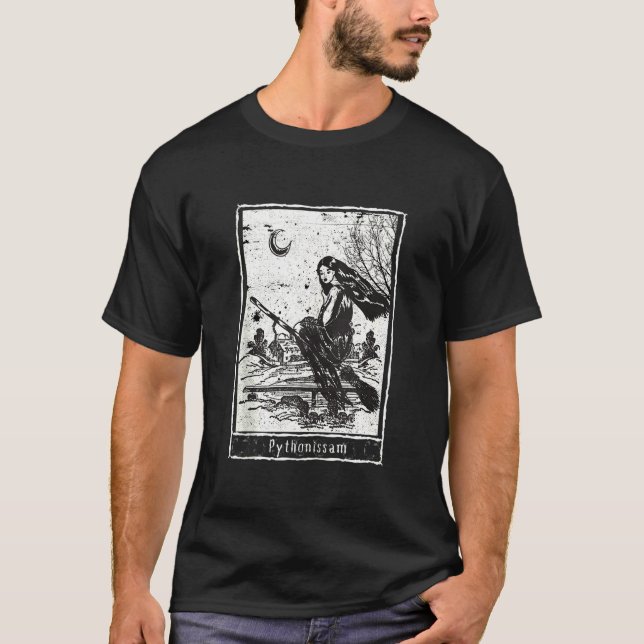 Camiseta Tarot Card Witchcraft Dark Tarot Witch Gra (Anverso)