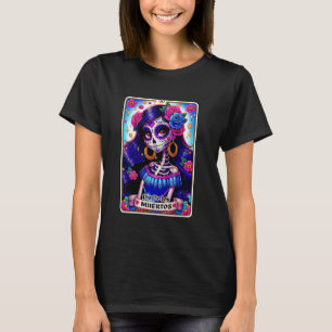 Camiseta Tarot Card Woman Dia De Muertos La Catrina Day Of