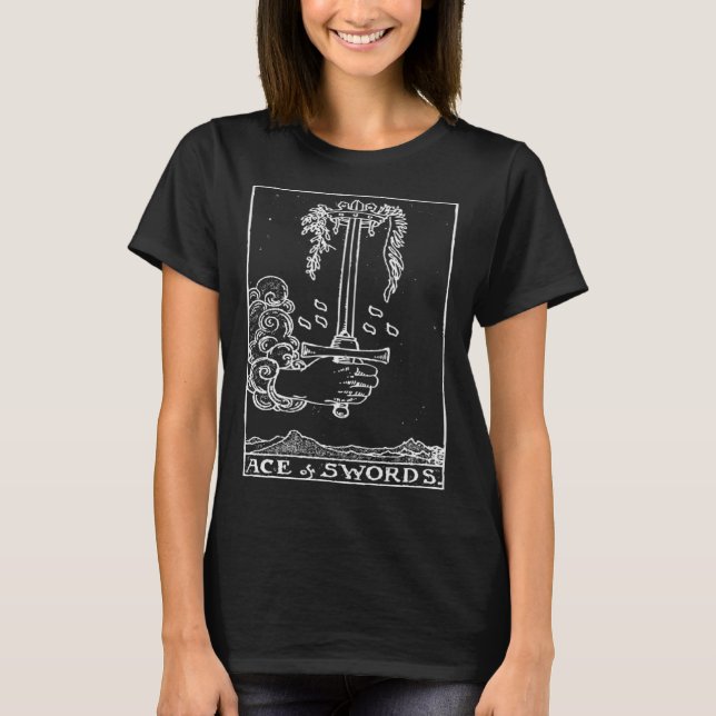 Camiseta Tarot Cards As of Swords Occult (Anverso)