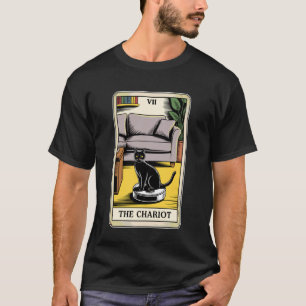 Camiseta Tarot Carta El Carro Aspiradora Robot Gato Fu