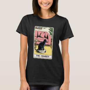 Camiseta Tarot Carta El Carro Aspiradora Robot Gato Fu
