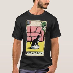 Camiseta Tarot Carta Rueda Robot Aspirador Gato Fur-Tune Cl