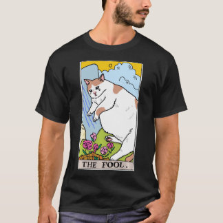 Camiseta Tarot Cat La Tarjeta Tarot Tonto Llorando Meme De