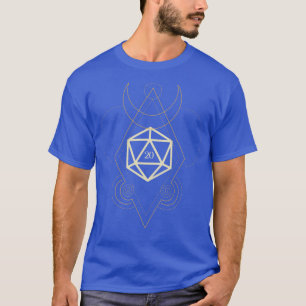 Camiseta Tarot de dados D20 de poliédrico esotérico 5
