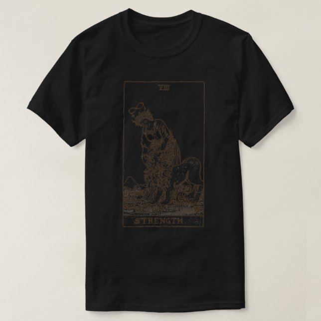 Camiseta Tarot de fuerza (Diseño del anverso)