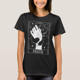 Camiseta Tarot de Gato Negro Muerte Halloween Gato Brujo Am