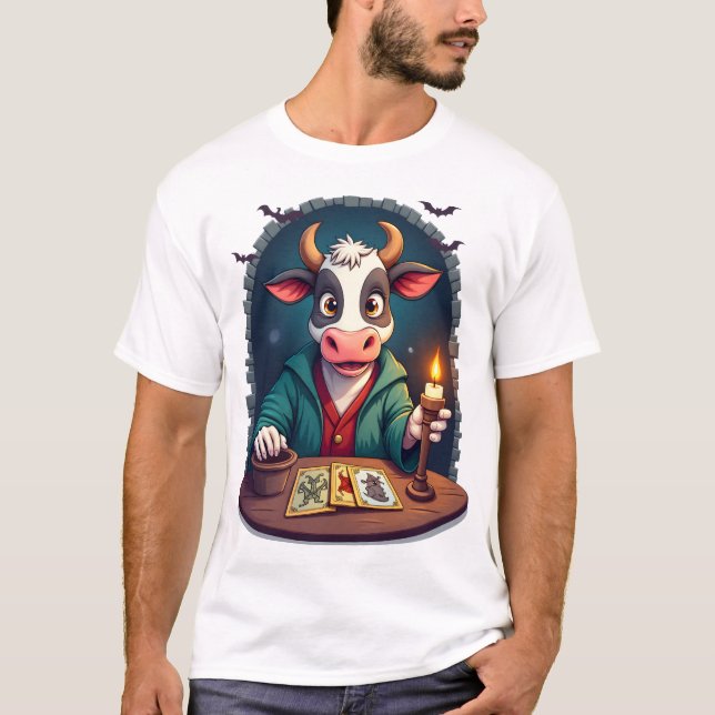Camiseta Tarot de Vaca del Terror (Anverso)