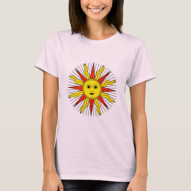 Camiseta Tarot del símbolo de Marsella Sun (#19) (Anverso)