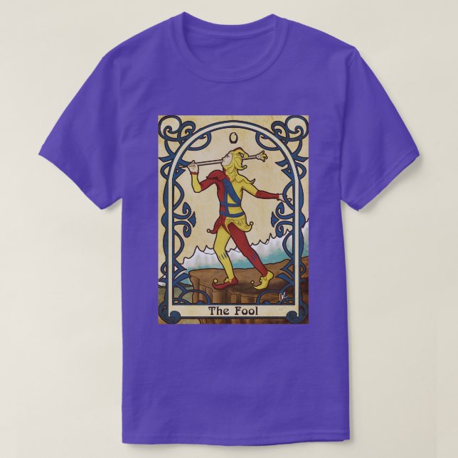 Camiseta Tarot, el tonto (Diseño del anverso)