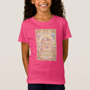 Camiseta Tarot Kawaii de Cumpleaños “El Pastel” Monísimo