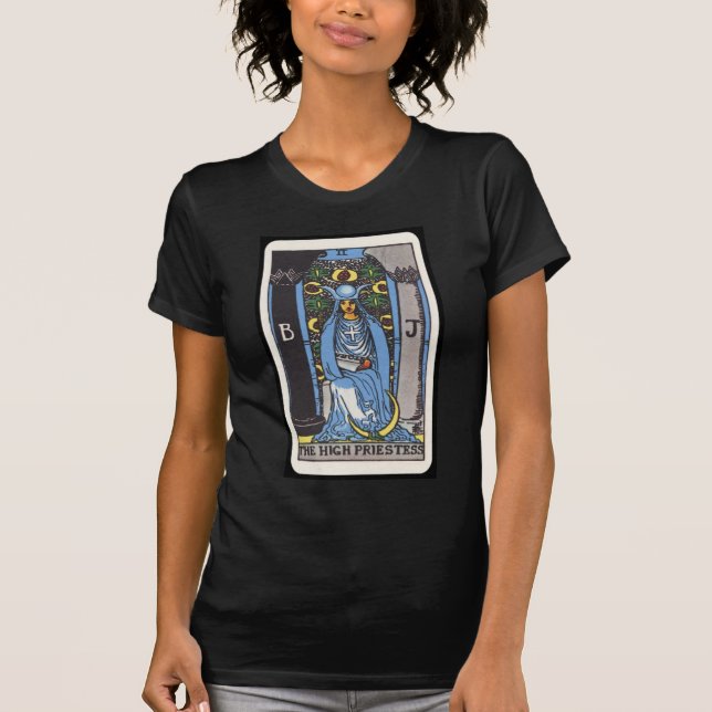 Camiseta Tarot: La alta sacerdotisa (Anverso)