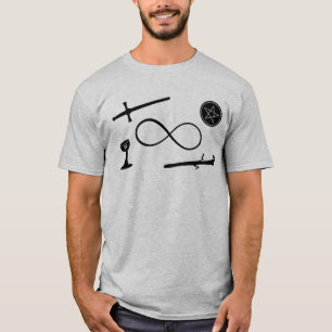 Camiseta Tarot Lemniscate: El Magician y 4 Elementos