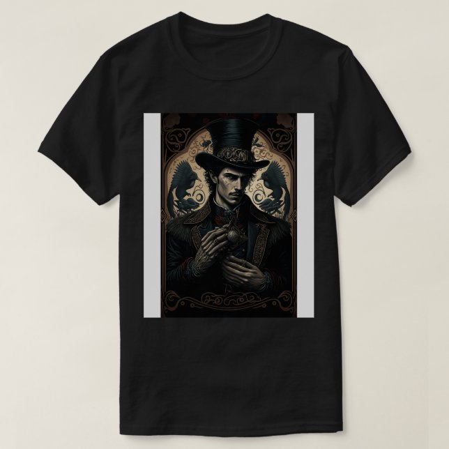 Camiseta Tarot Magician estilo gótico 1 (Diseño del anverso)