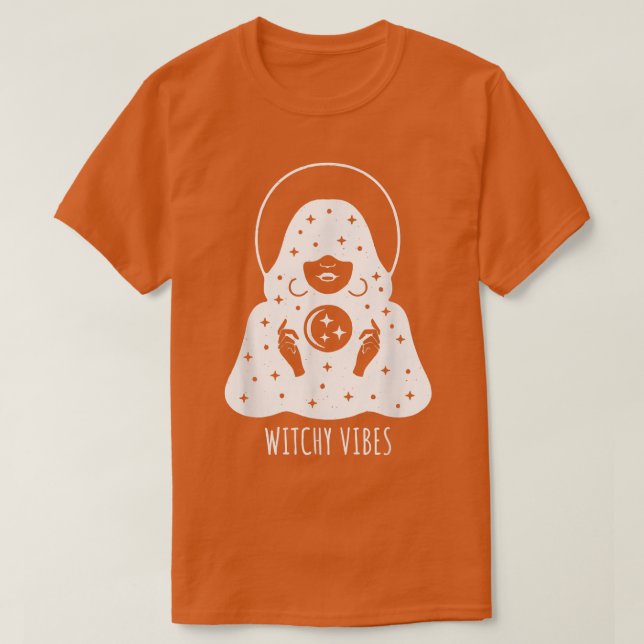 Camiseta Tarot Reader Witchy Vibes Spooky Halloween Graphic (Diseño del anverso)
