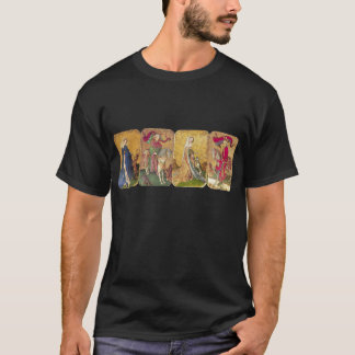 Camiseta Tarots antiguos, tarjetas y banderas de tribunales