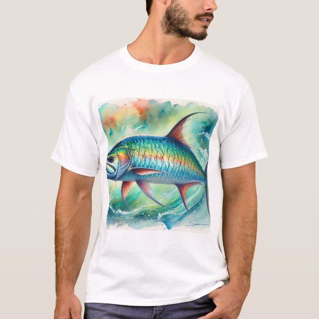 Camiseta Tarpon fish 051024AREF147 - Watercolor (Anverso)