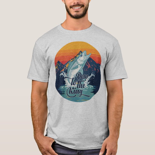 Camiseta Tarpon Fly Fishing Bow To The King Gift (Anverso)