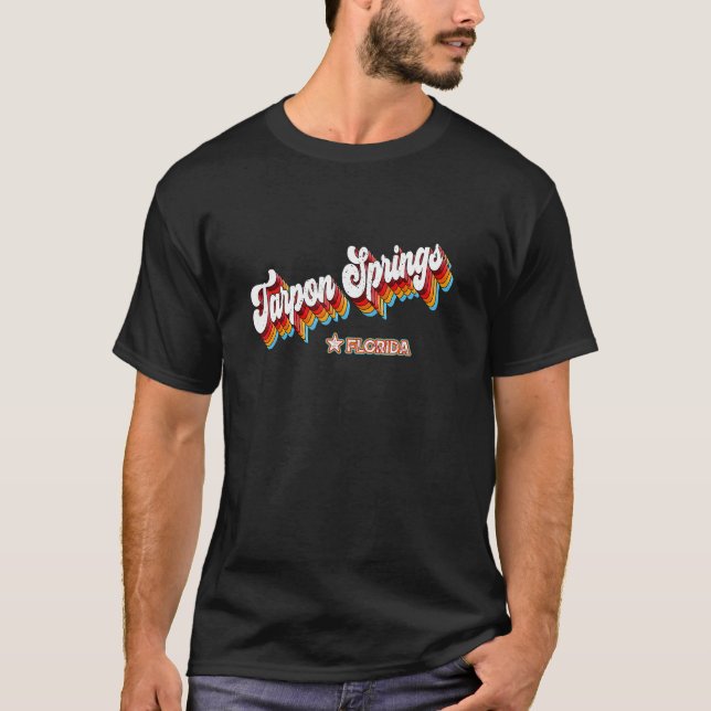 Camiseta Tarpon Springs Florida Fl Retro 80 (Anverso)