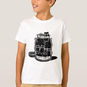 Camiseta Tarrito de Cattidote Antidepresivo para Gatos Chis