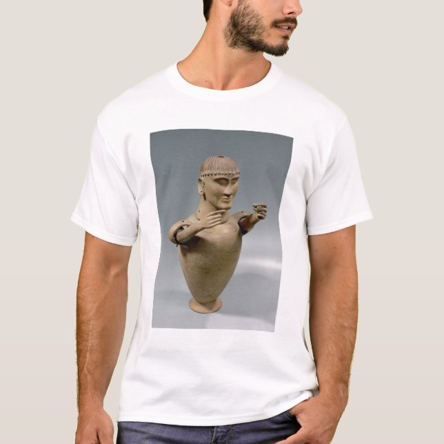 Camiseta Tarro de Canopic con los brazos movibles (arcilla) (Anverso)
