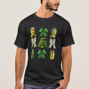 Camiseta Tarro de encurtidos lazo coqueta pepino temporada