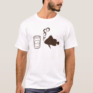 Camiseta tarro de gelatina y peces de gelatina