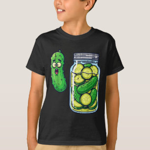 Camiseta Tarro de pepino sorprendido Meme divertido Humor d