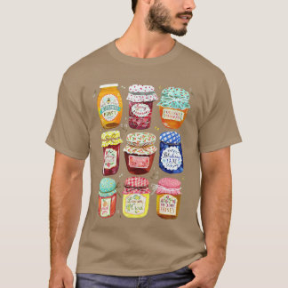 Camiseta Tarros de mermelada divertidos para hombres y muje