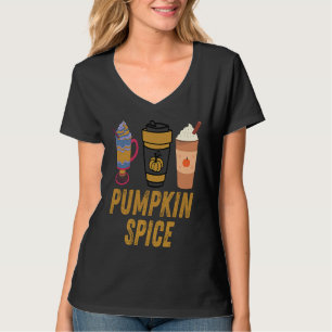 Camiseta Tarta de café con especias de calabaza bellotas ho