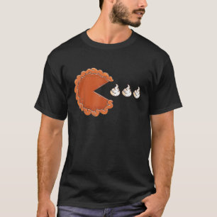 Camiseta Tarta De Calabaza Divertida Comiendo Crema Batida