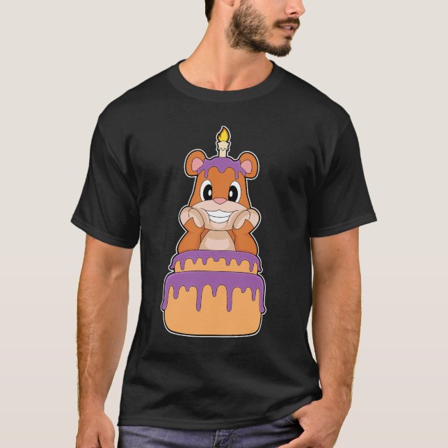 Camiseta Tarta de cumpleaños de oso (Anverso)