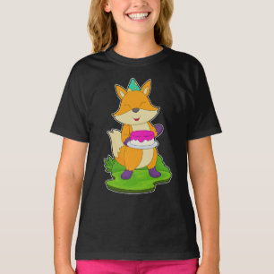 Camiseta Tarta de cumpleaños de zorro