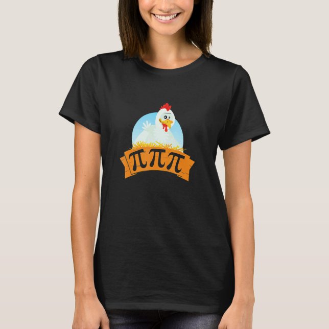 Camiseta Tarta De Día De Pi De Pollo 3.14 (Anverso)