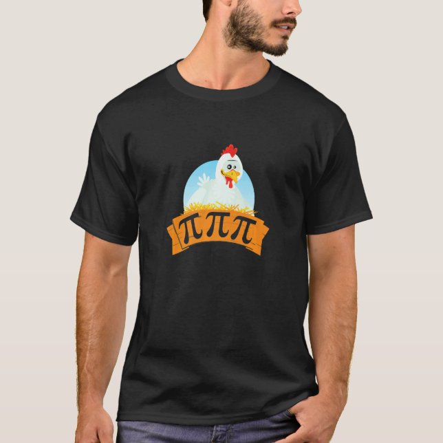 Camiseta Tarta de Día de Pi de Pollo Pot  3.14 (Anverso)