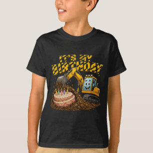 Camiseta Tarta de excavadora de construcción para niño en s