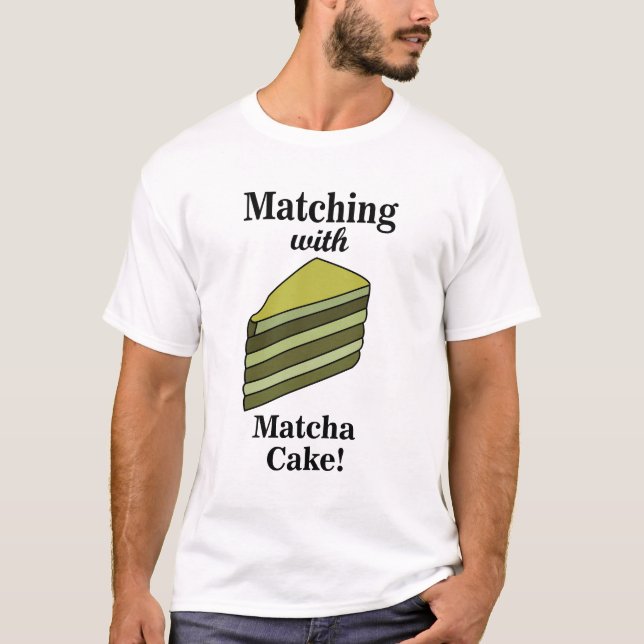 Camiseta Tarta de Matcha Comida Divertida (Anverso)