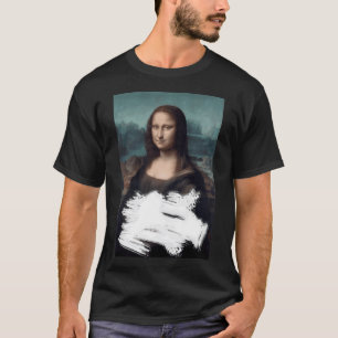 Camiseta Tarta de Mona Lisa divertida, Tarta lanzada a Mona