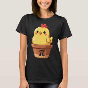 Camiseta Tarta del Día Pi de Pollo Bonito Amante de Profeso